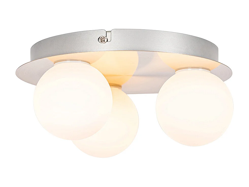 Plafonnier de salle de bain moderne en acier 3 lumières - Cederic