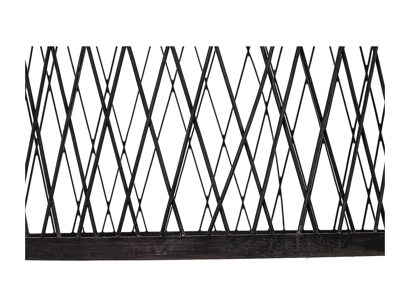 Lampe suspendue d'extérieur rurale en rotin noir 40x55 cm - Calamus