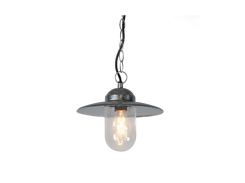 Lampe à suspension industrielle zinc IP44 - Munich