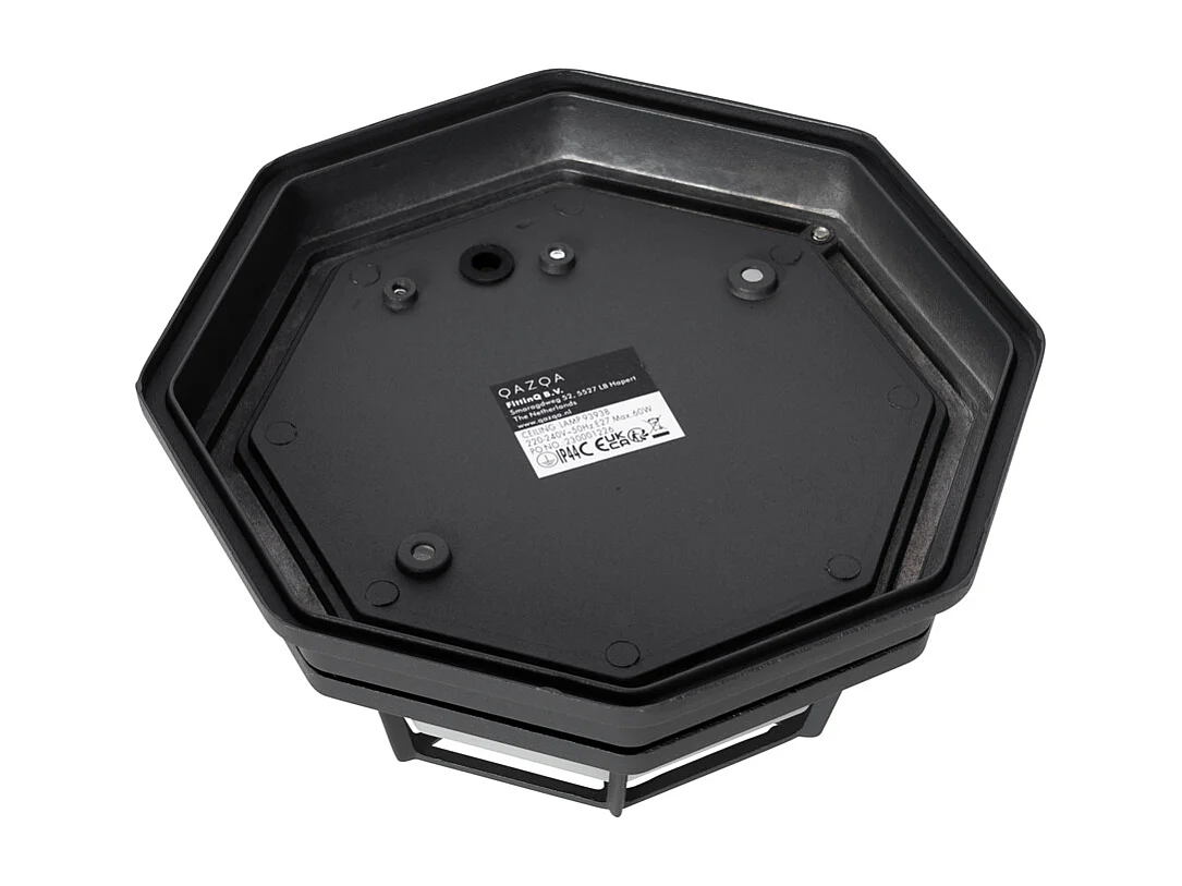 Plafonnier rural gris foncé IP44 - Bri S