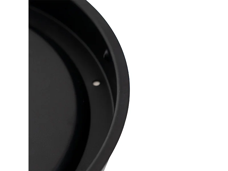 Plafonnier classique noir avec verre opale 30 cm IP44 - Nohmi