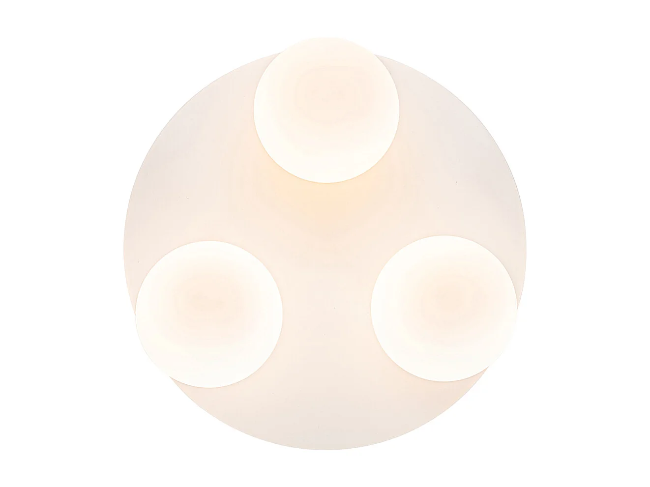 Plafonnier de salle de bain moderne blanc 3 lumières - Cederic