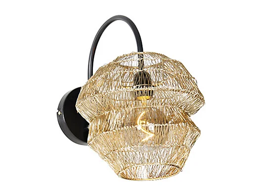 Applique murale orientale dorée - Vadi