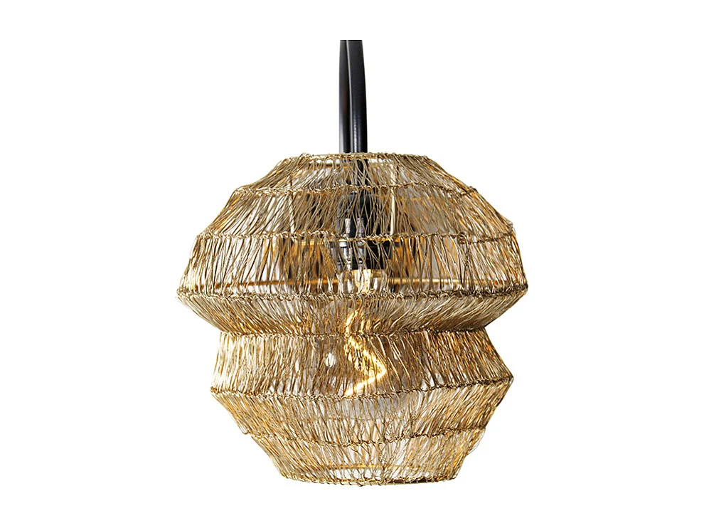 Applique murale orientale dorée - Vadi