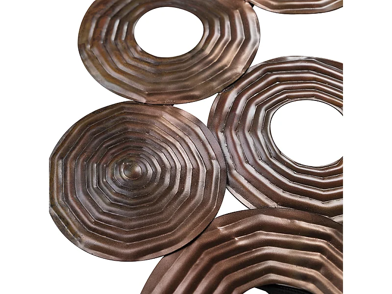 Applique Art Déco cuivre 138 cm - Cercles