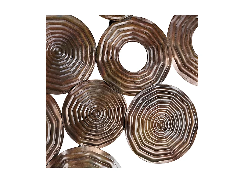 Applique Art Déco cuivre 138 cm - Cercles