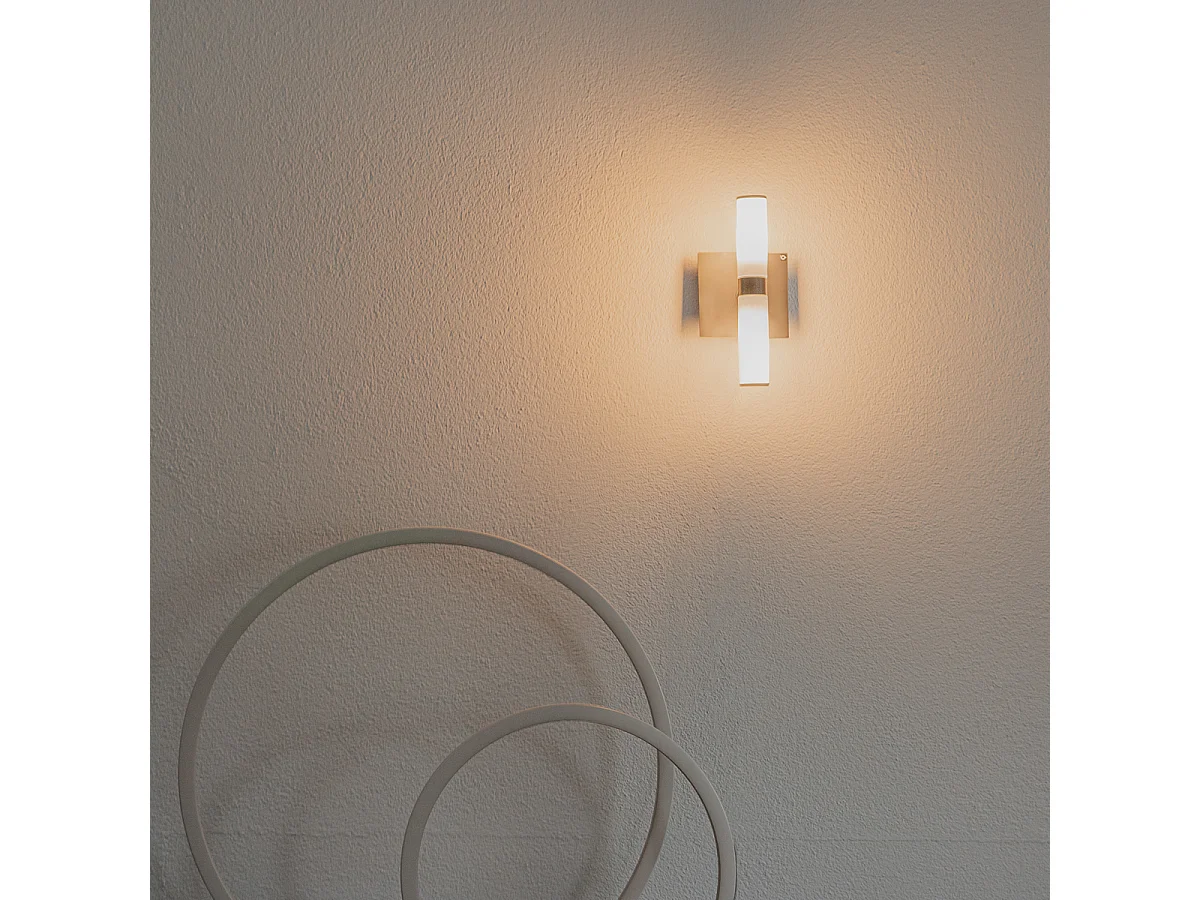 Applique murale moderne chromée à 2 lumières IP44 - Bath
