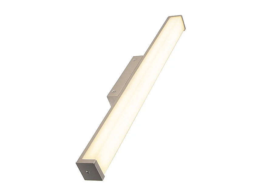 Applique murale moderne en acier pour salle de bain 62 cm IP44 - Cascada