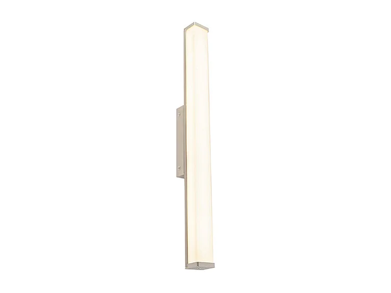 Applique murale moderne en acier pour salle de bain 62 cm IP44 - Cascada