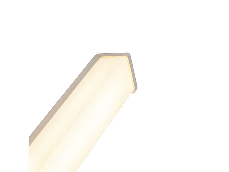Applique murale moderne en acier pour salle de bain 62 cm IP44 - Cascada