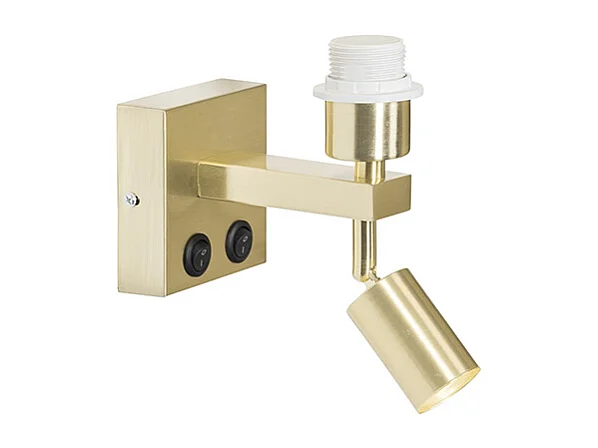 Applique moderne en laiton avec liseuse - Brescia