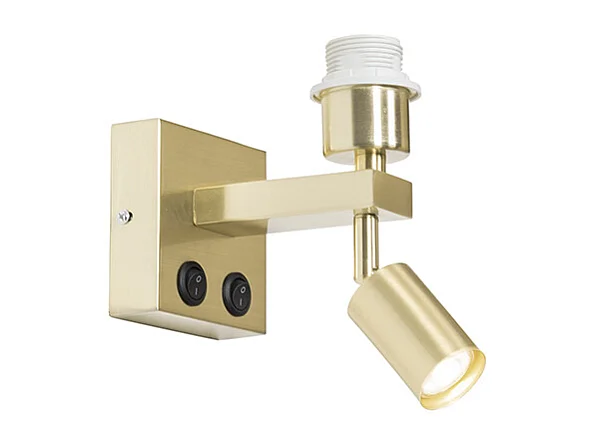 Applique murale moderne en laiton avec liseuse - Brescia