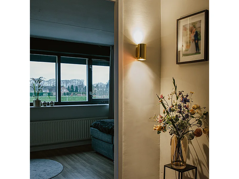 Applique moderne ronde dorée - Sandy