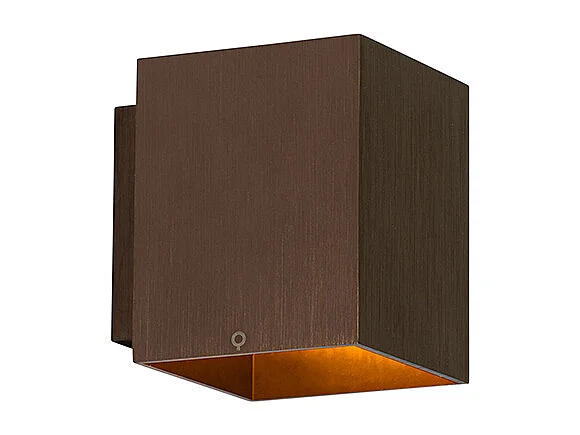 Applique moderne carrée en bronze foncé - Sola