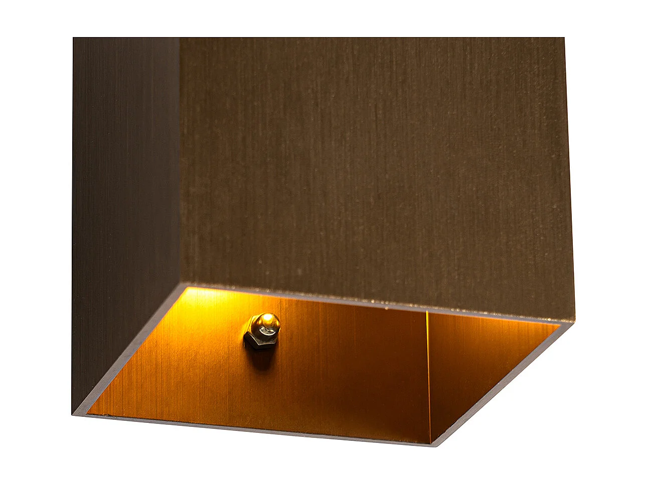 Applique moderne carrée en bronze foncé - Sola