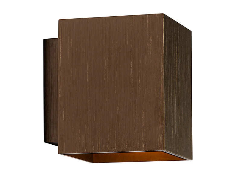 Applique moderne carrée en bronze foncé - Sola
