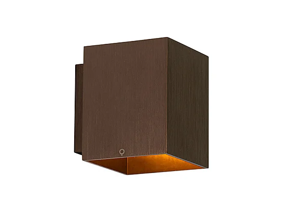 Applique moderne carrée en bronze foncé - Sola