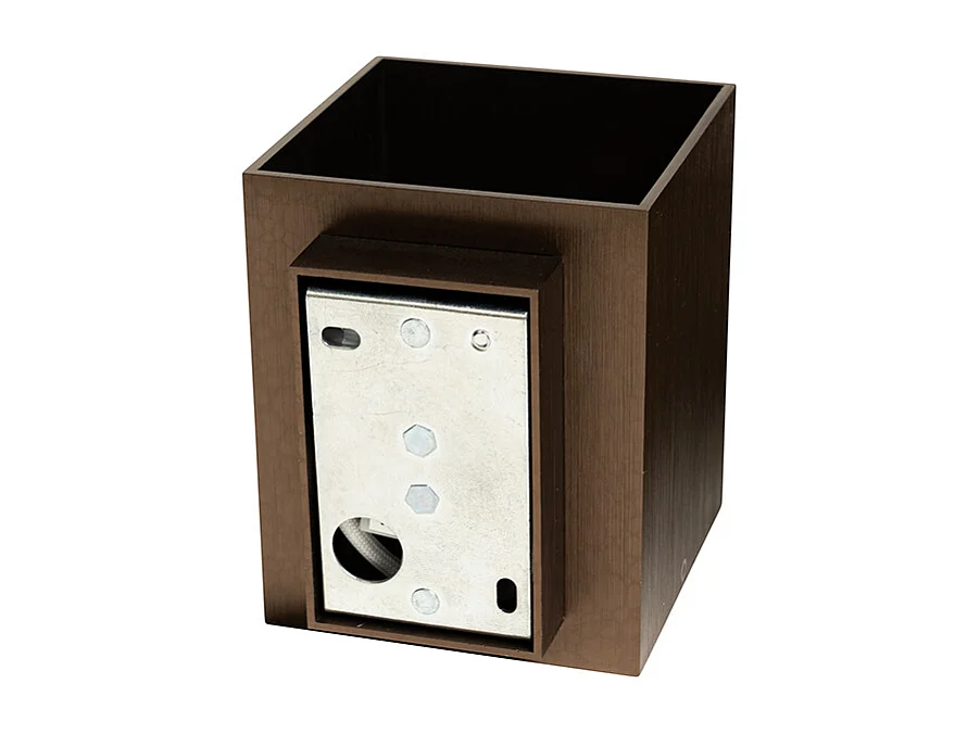 Applique murale moderne bronze foncé carrée - Sola