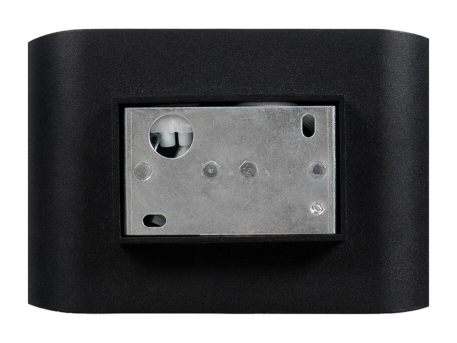 Applique murale moderne noire avec intérieur doré ovale - Alone