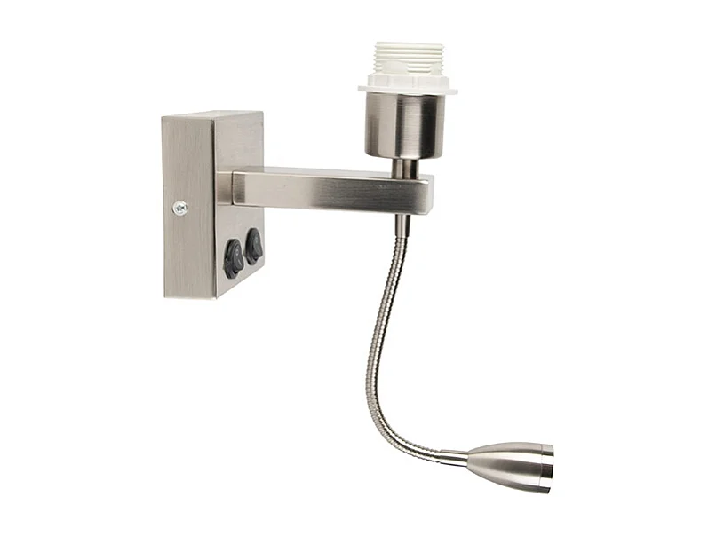 Applique murale moderne en acier avec bras flexible - Brescia Combi
