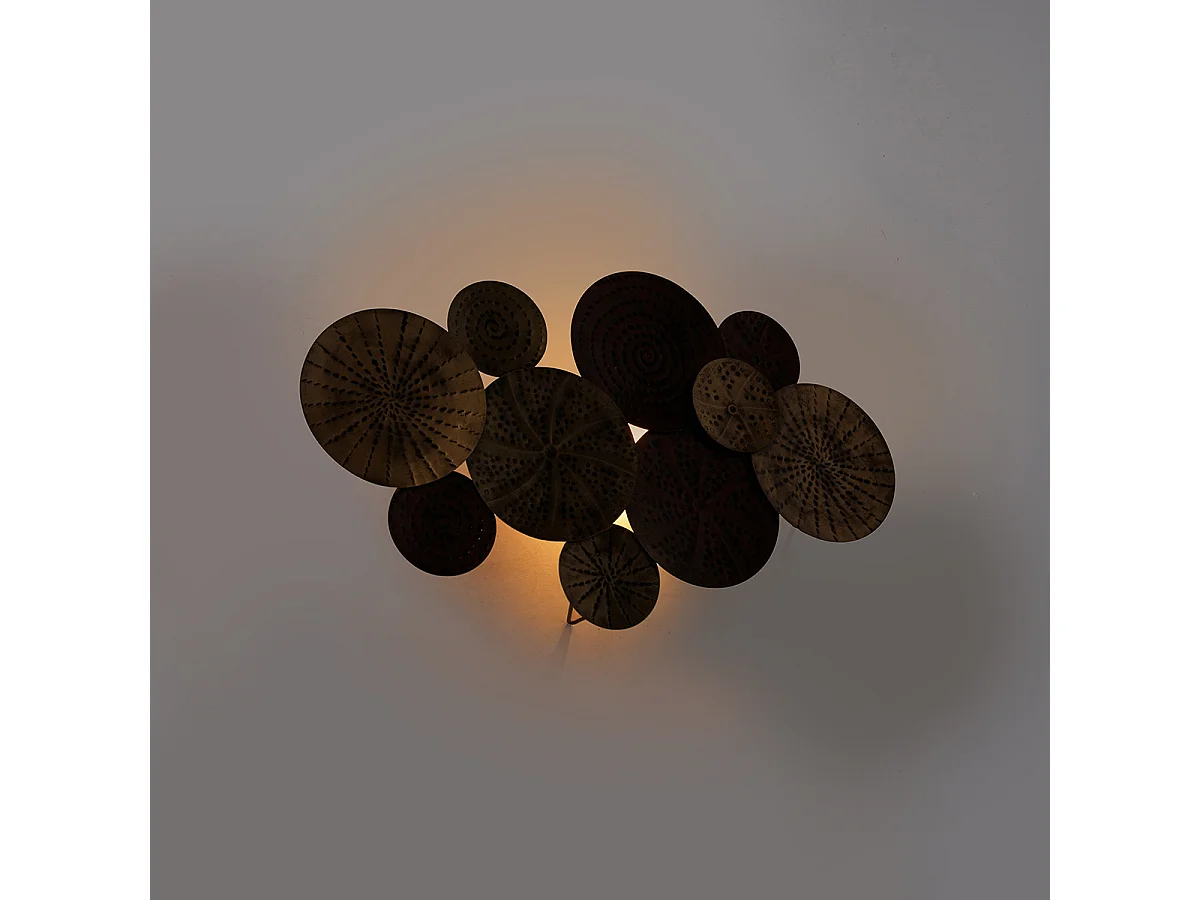 Applique murale Art déco or antique 71 cm - Kelly