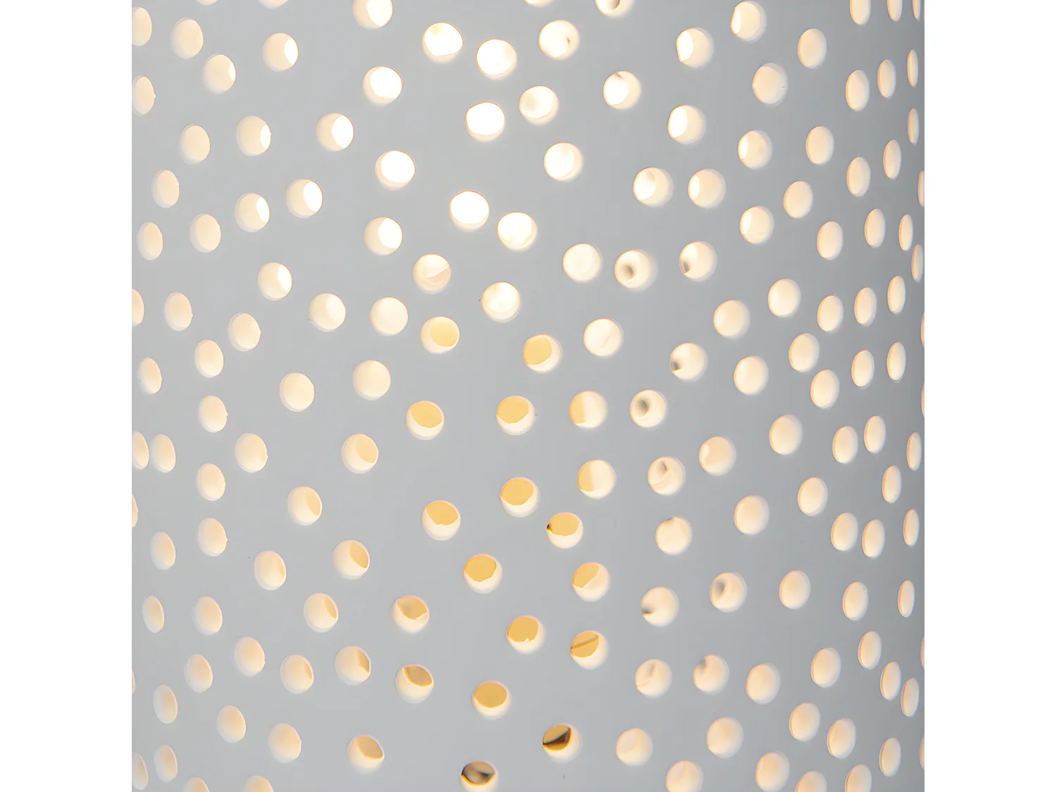 Applique vintage cylindrique en plâtre blanc - Mahou