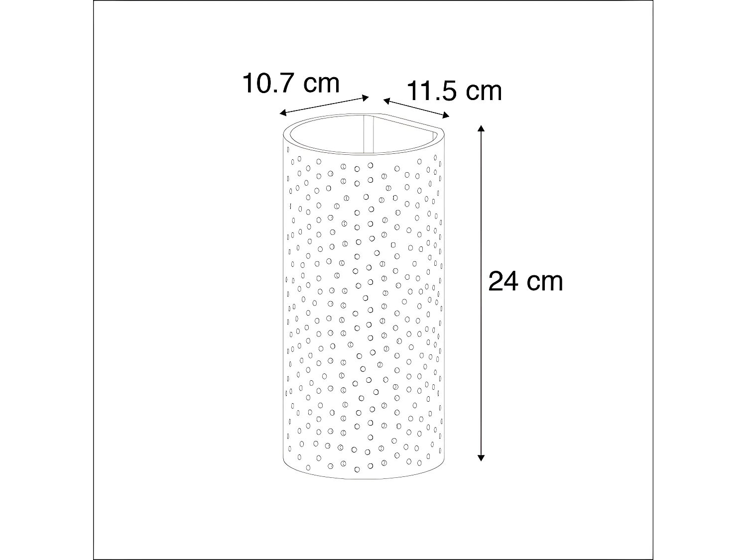 Applique vintage cylindrique en plâtre blanc - Mahou