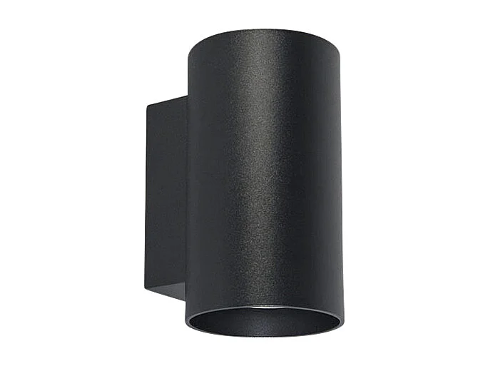 Applique murale moderne ronde noire 2 lumières - Sandy