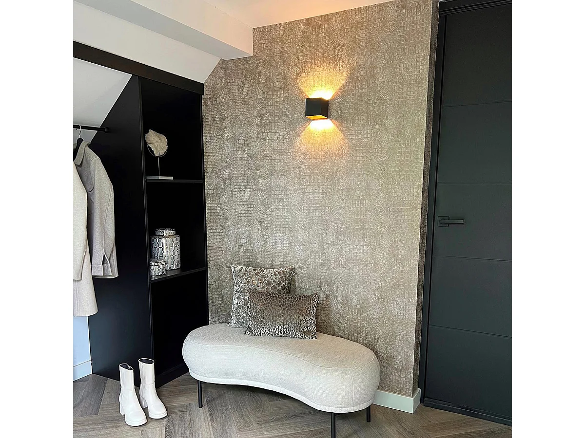 Lot de 2 appliques modernes noires - TRANSFER