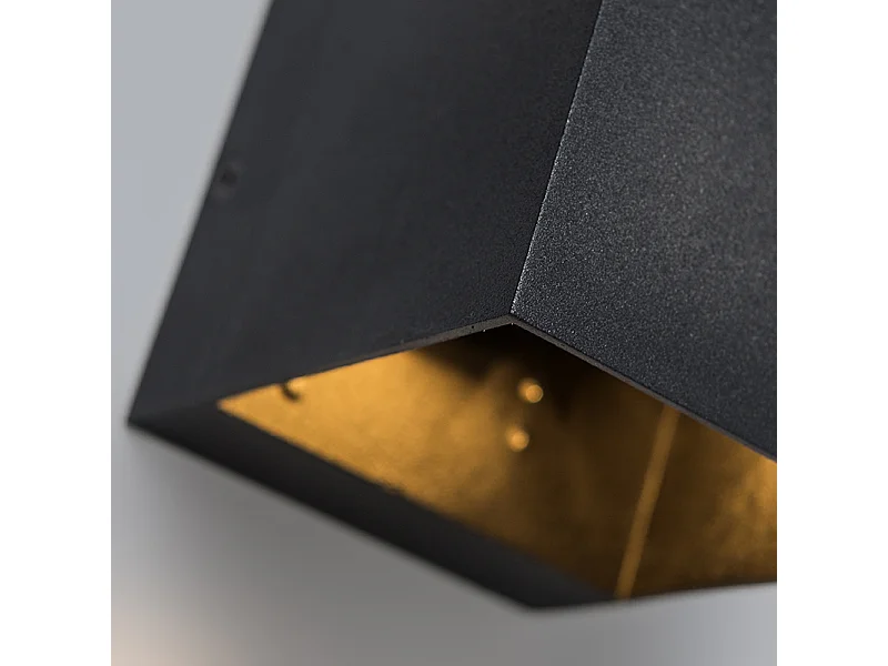 Lot de 2 appliques murales modernes noires - Transfer