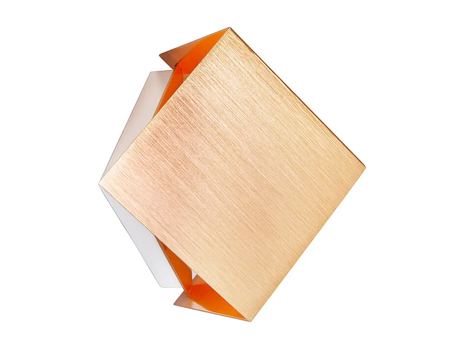 Applique murale moderne cuivre avec effet de lumière - Cube