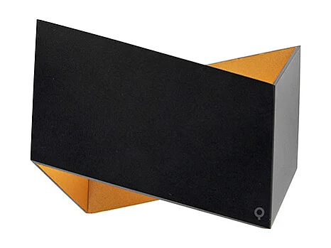 Applique murale design noire avec or - Fold