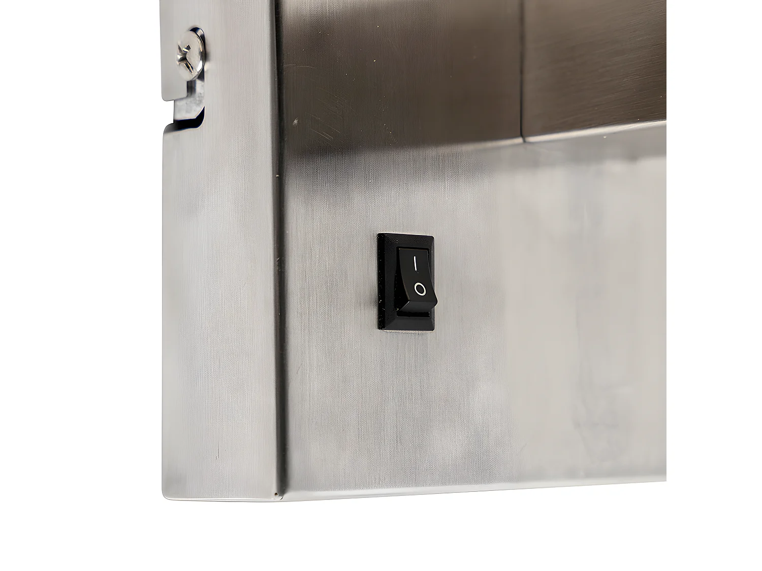 Applique moderne en acier avec abat-jour blanc - Bergame