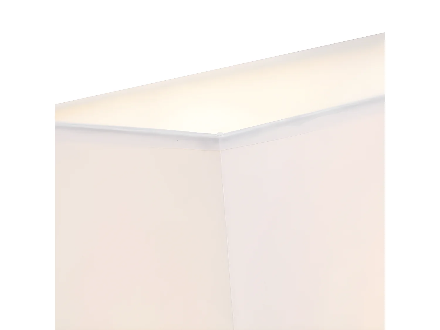 Applique moderne en acier avec abat-jour blanc - Bergame