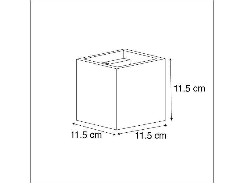Applique murale industrielle en béton - Box