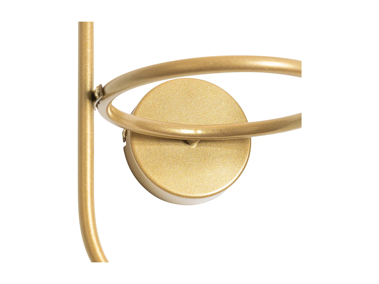 Applique murale Art Déco dorée avec verre blanc - Isabella