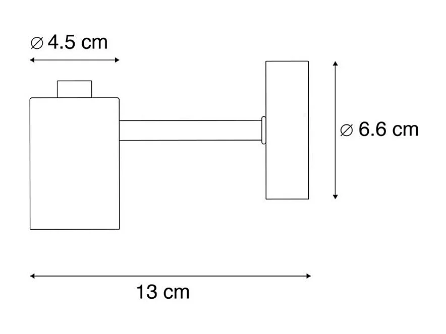 Applique murale industrielle noire - Facil