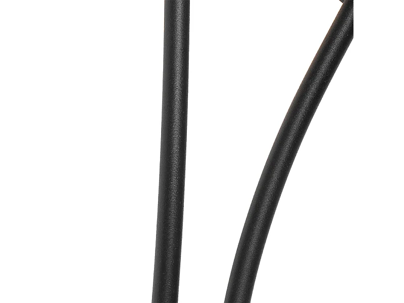 Applique moderne noire 2 lumières avec verre fumé - Athènes