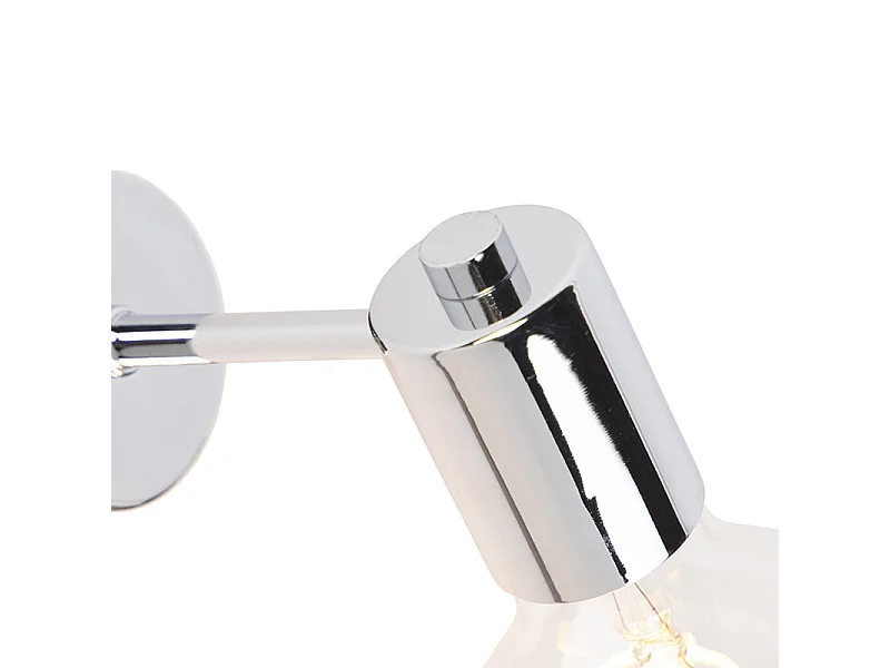 Applique murale moderne chromée - Facil