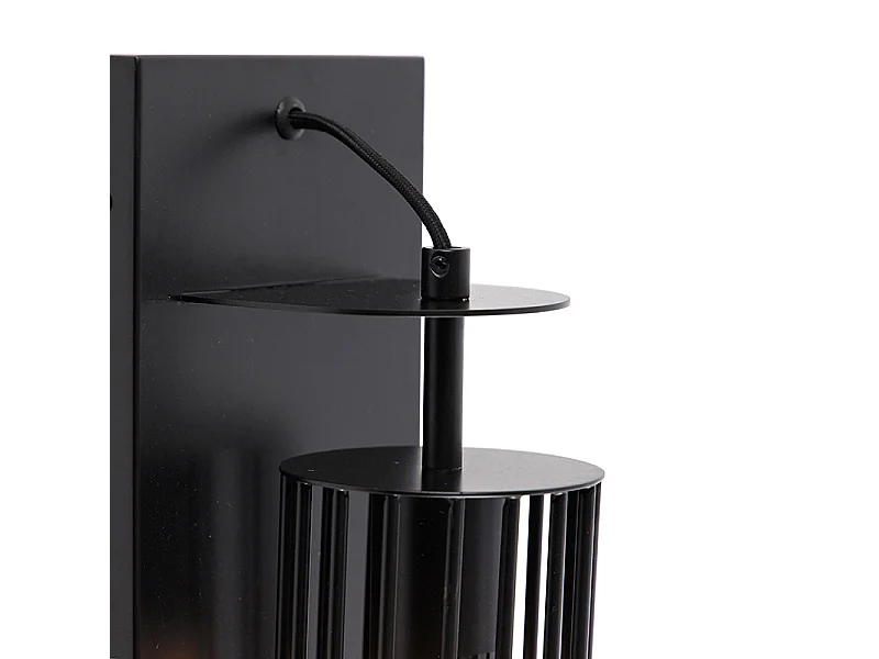 Applique murale moderne noire filaire - Balenco Wazo