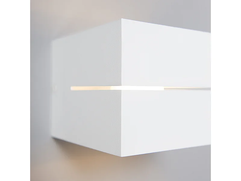 Applique moderne blanche 9,7 cm - Transfer Groove