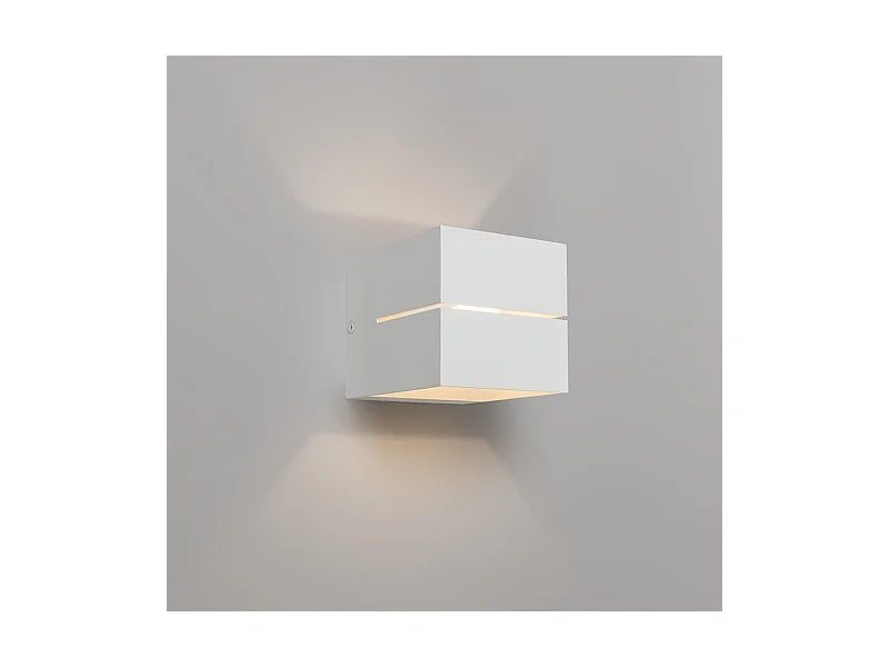 Applique moderne blanche 9,7 cm - Transfer Groove