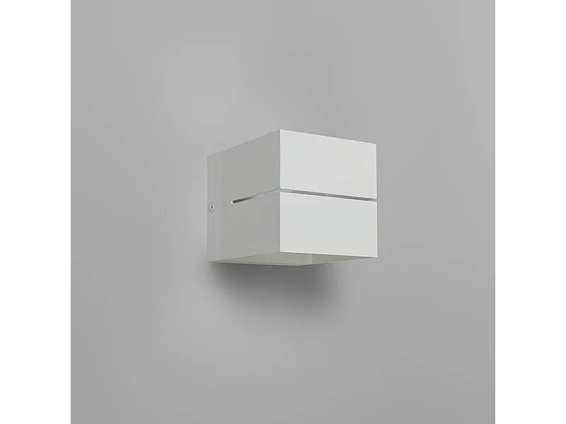 Applique murale moderne blanche 9,7 cm - Transfer Groove