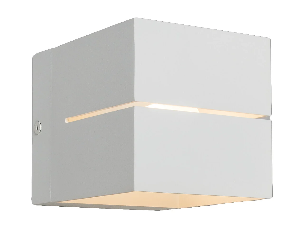 Applique murale moderne blanche 9,7 cm - Transfer Groove