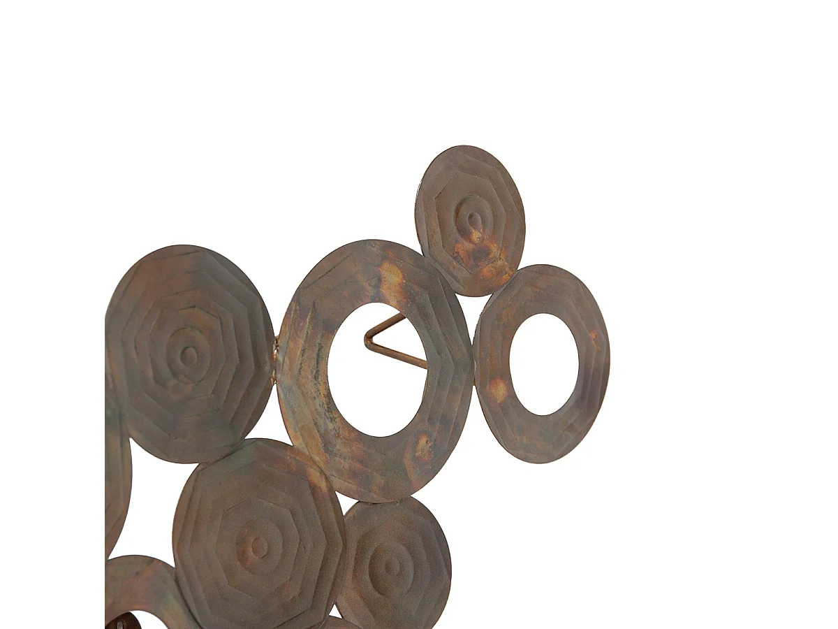 Applique Art Déco cuivre 77 cm - Cercles