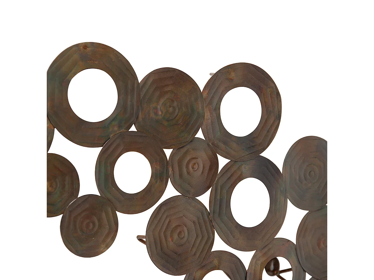 Applique Art Déco cuivre 77 cm - Cercles