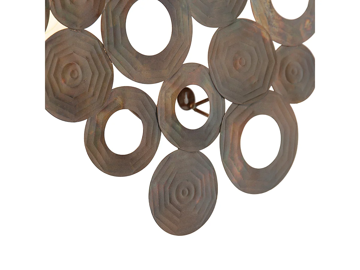 Applique murale Art déco en cuivre 77 cm - Circles