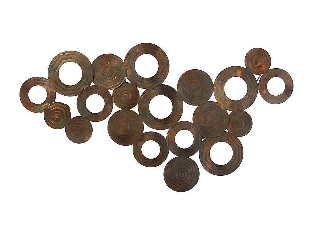 Applique murale Art déco en cuivre 77 cm - Circles