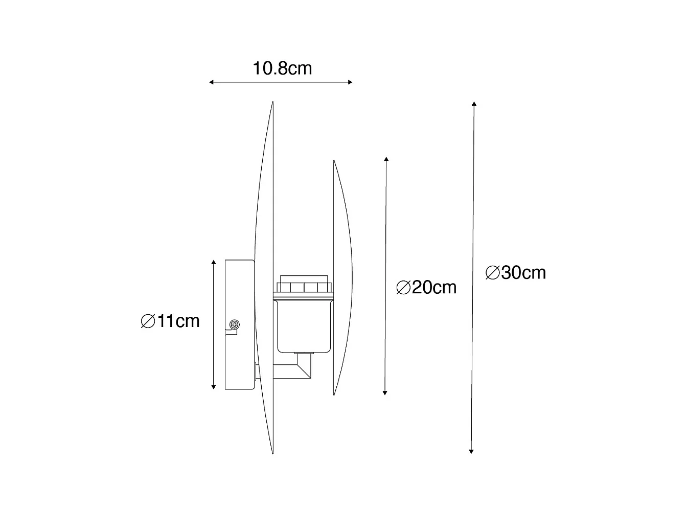 Applique Art Déco noire et dorée - Emilienne