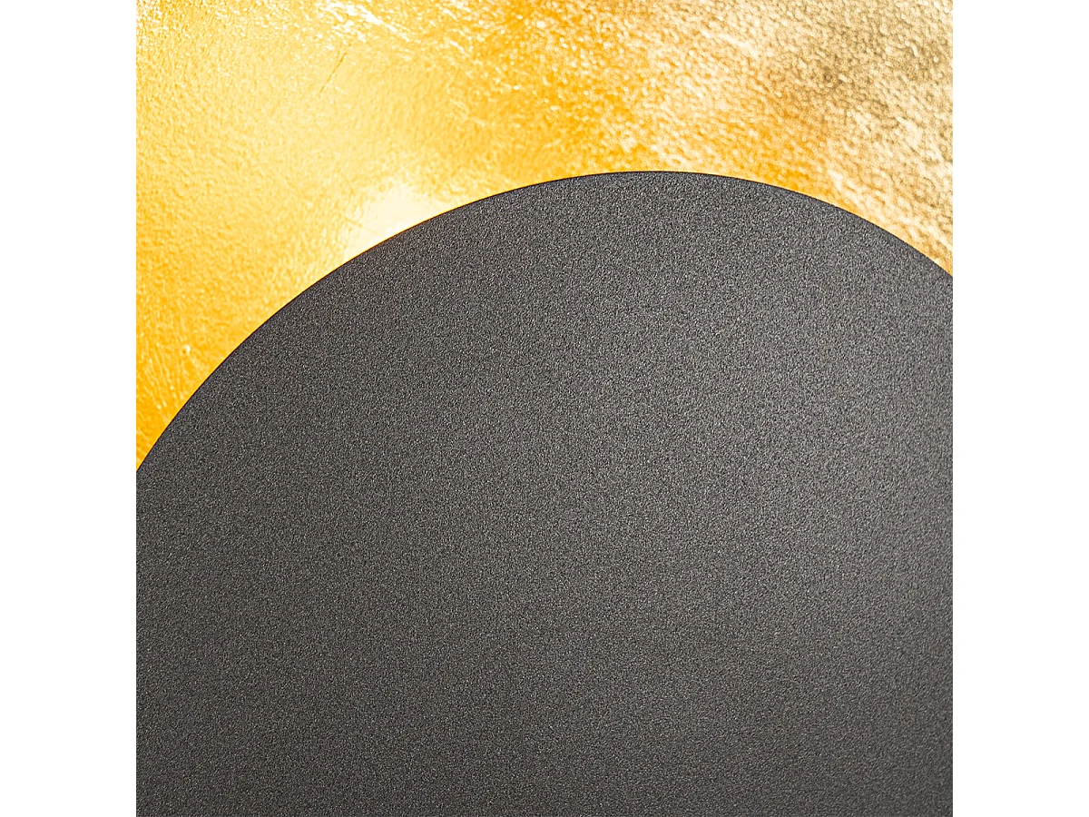 Applique murale Art déco noire avec or - Emilienne